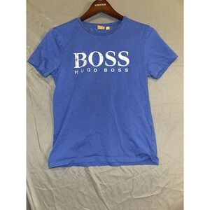 Hugo‎ Boss Boss Orange Men's Tommi 3 Printed T-Shirt Royal Blue Size Small